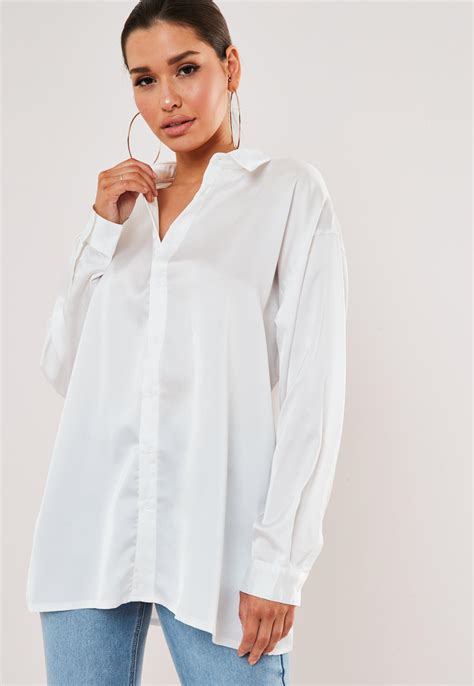 best white oversized shirt